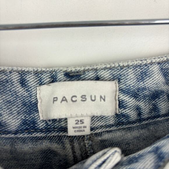 Pacsun Wide Leg Rigid Jeans - Mid Rise - Women's Size 25 - Picture 3 of 7